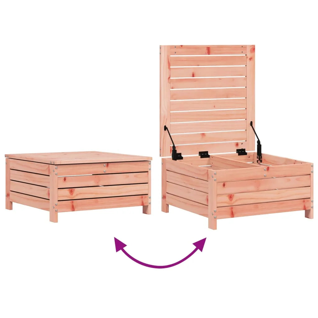 Poggiapiedi da Giardino 62x63,5x32 cm Legno Massello