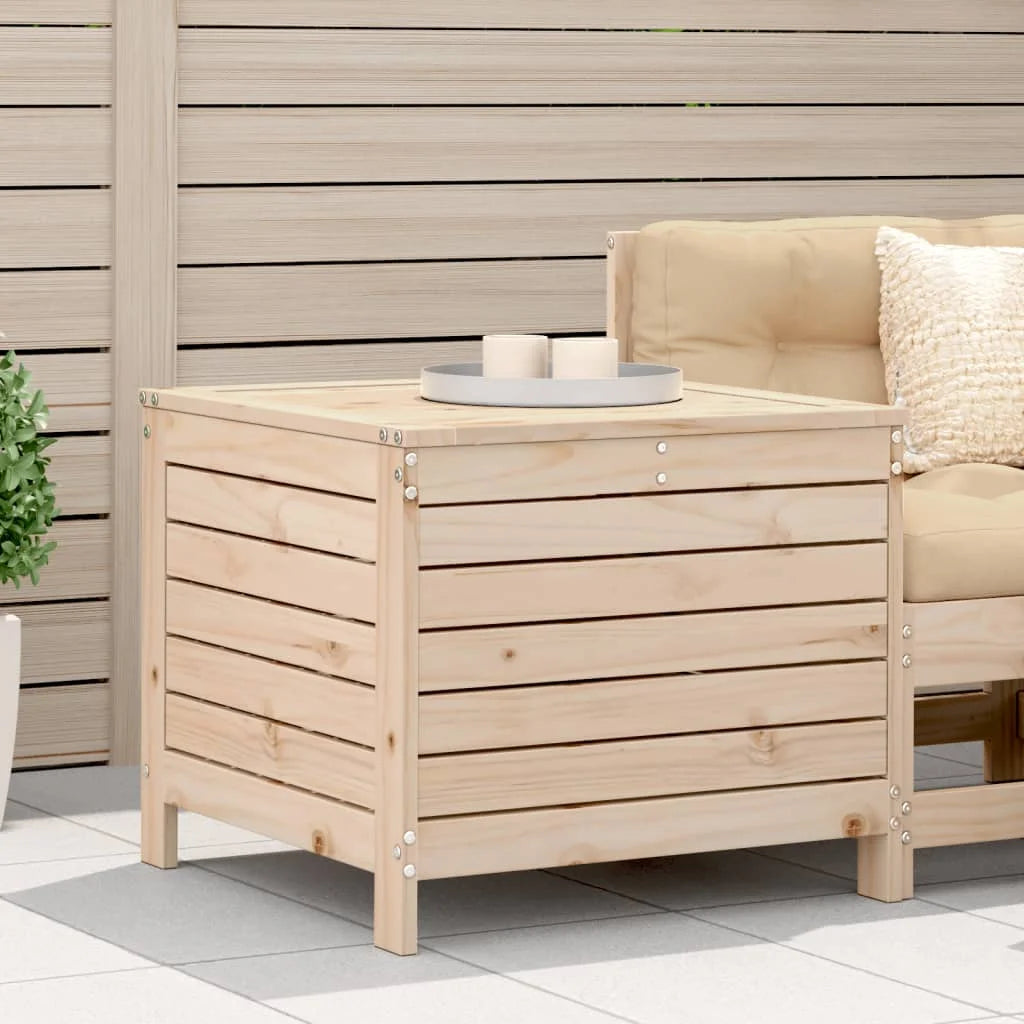 Poggiapiedi da Giardino 62x63,5x53,5 cm Legno Massello