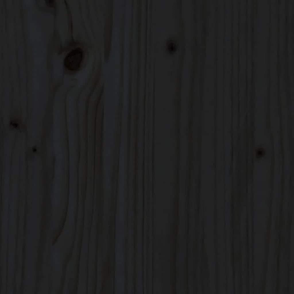 Sedie da Bar 2 pz Nere 40x41,5x112 cm Legno Massello