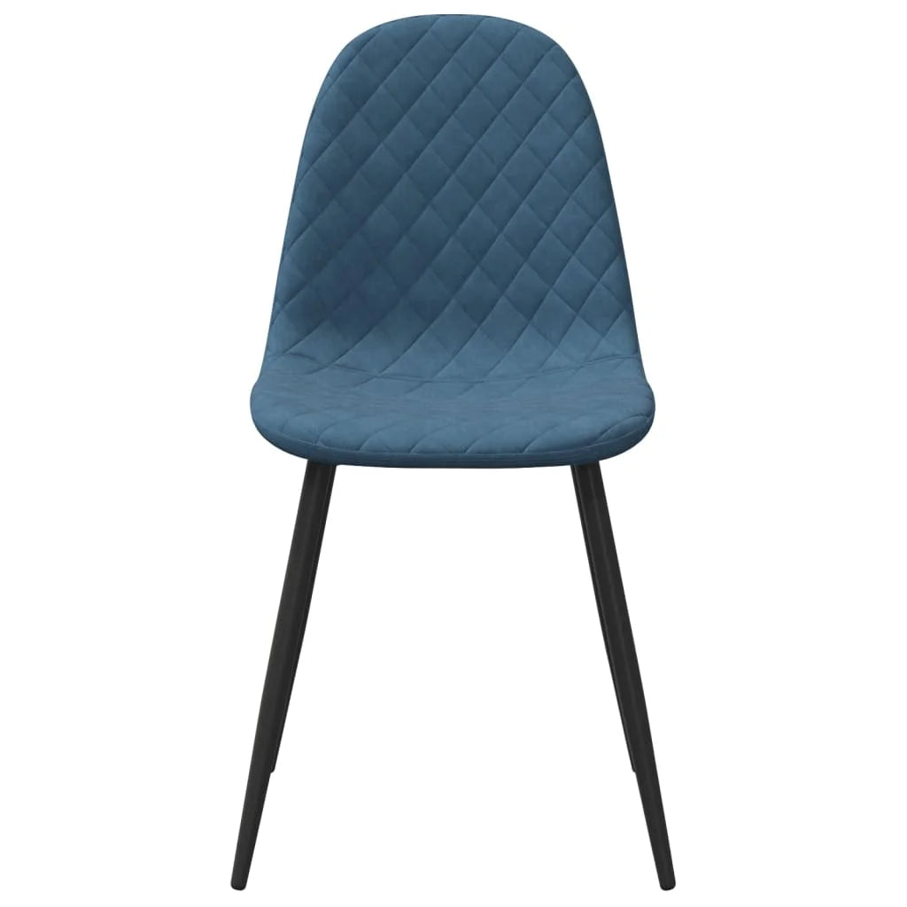 Sedie da Pranzo 2 pz Blu in Velluto - Sedie per cucina