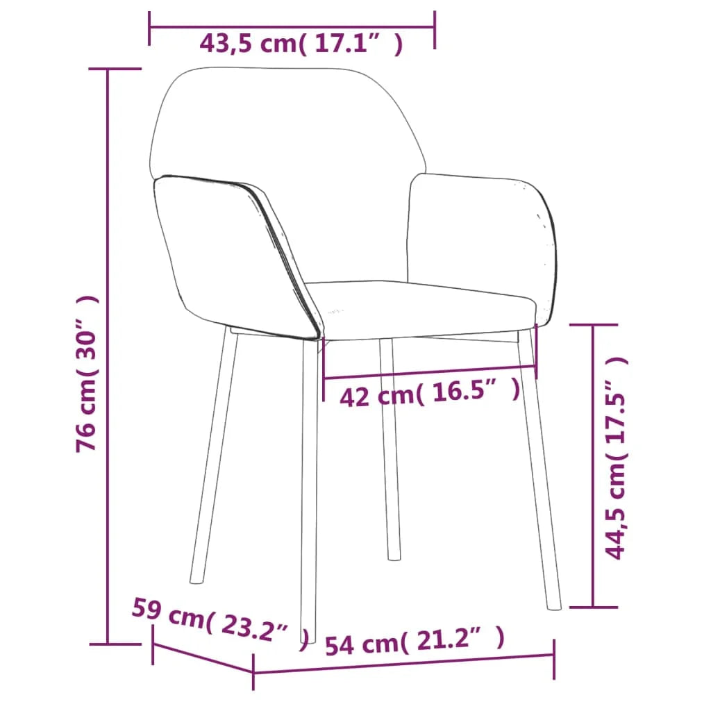 Sedie da Pranzo 2 pz Grigio Chiaro in Velluto - Sedie