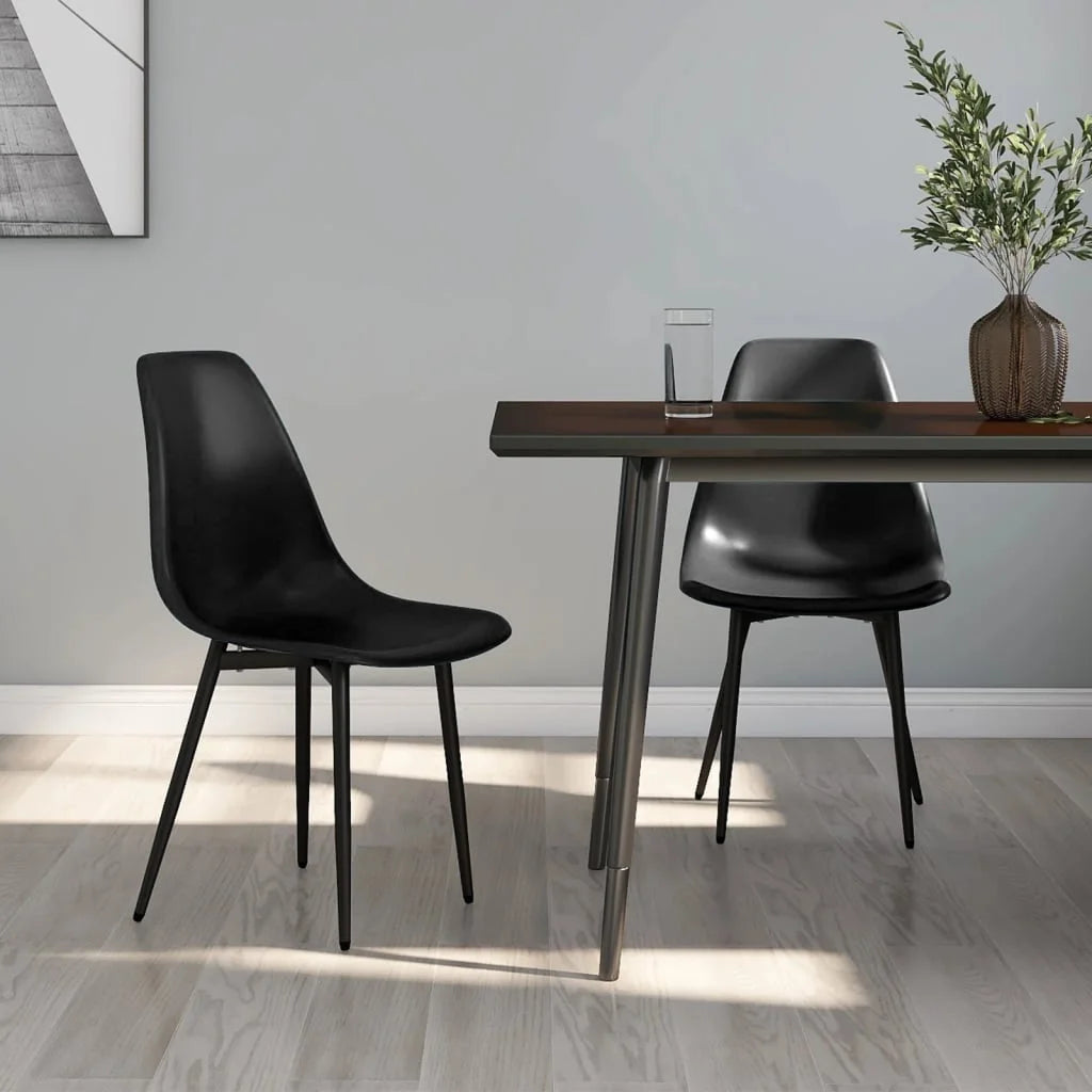 Sedie da Pranzo 2 pz Nere in PP - Sedie per cucina e sala