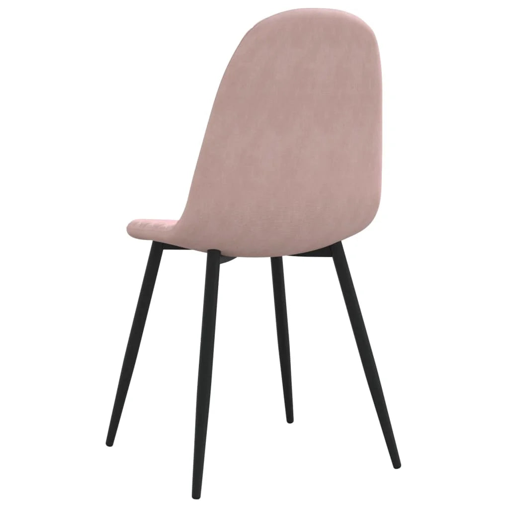 Sedie da Pranzo 2 pz Rosa in Velluto - Sedie per cucina