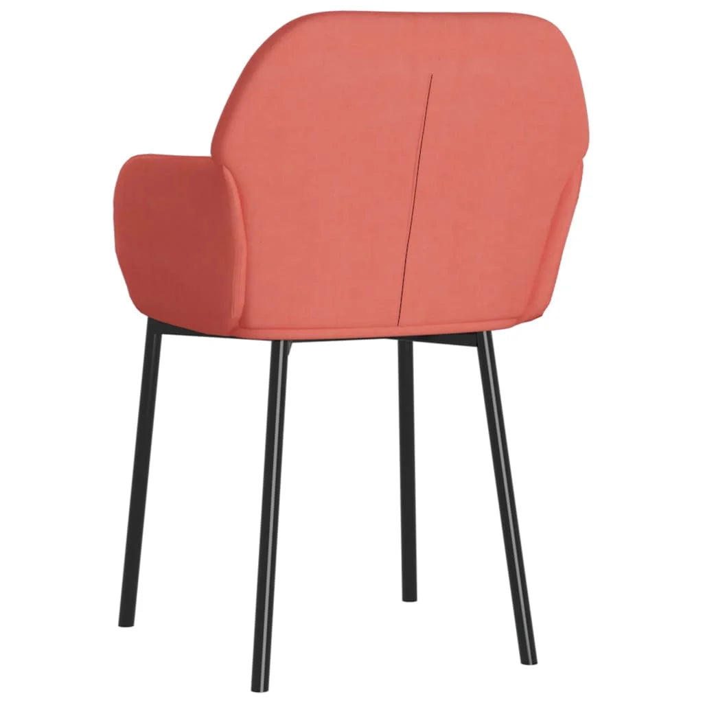 Sedie da Pranzo 2 pz Rosa in Velluto - Sedie per cucina
