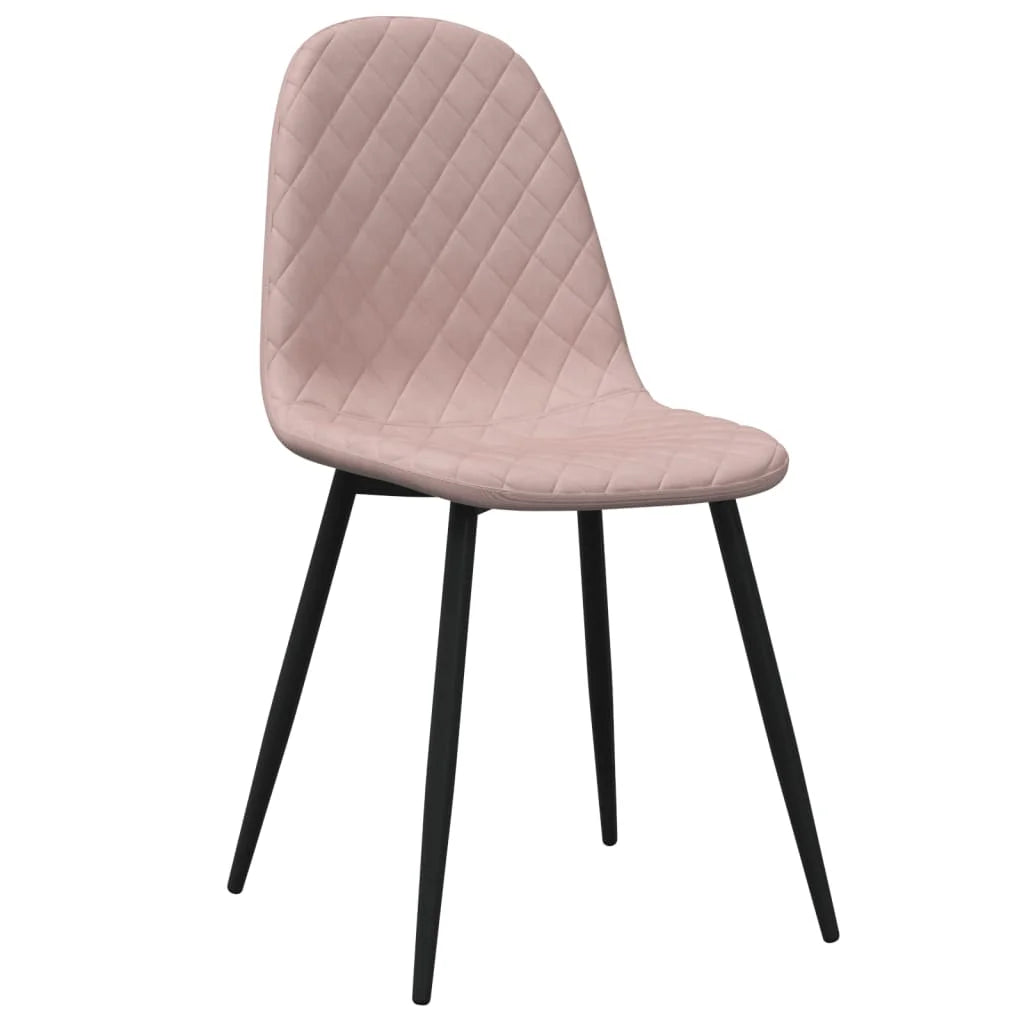 Sedie da Pranzo 2 pz Rosa in Velluto - Sedie per cucina
