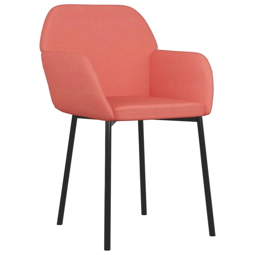 Sedie da Pranzo 2 pz Rosa in Velluto - Sedie per cucina