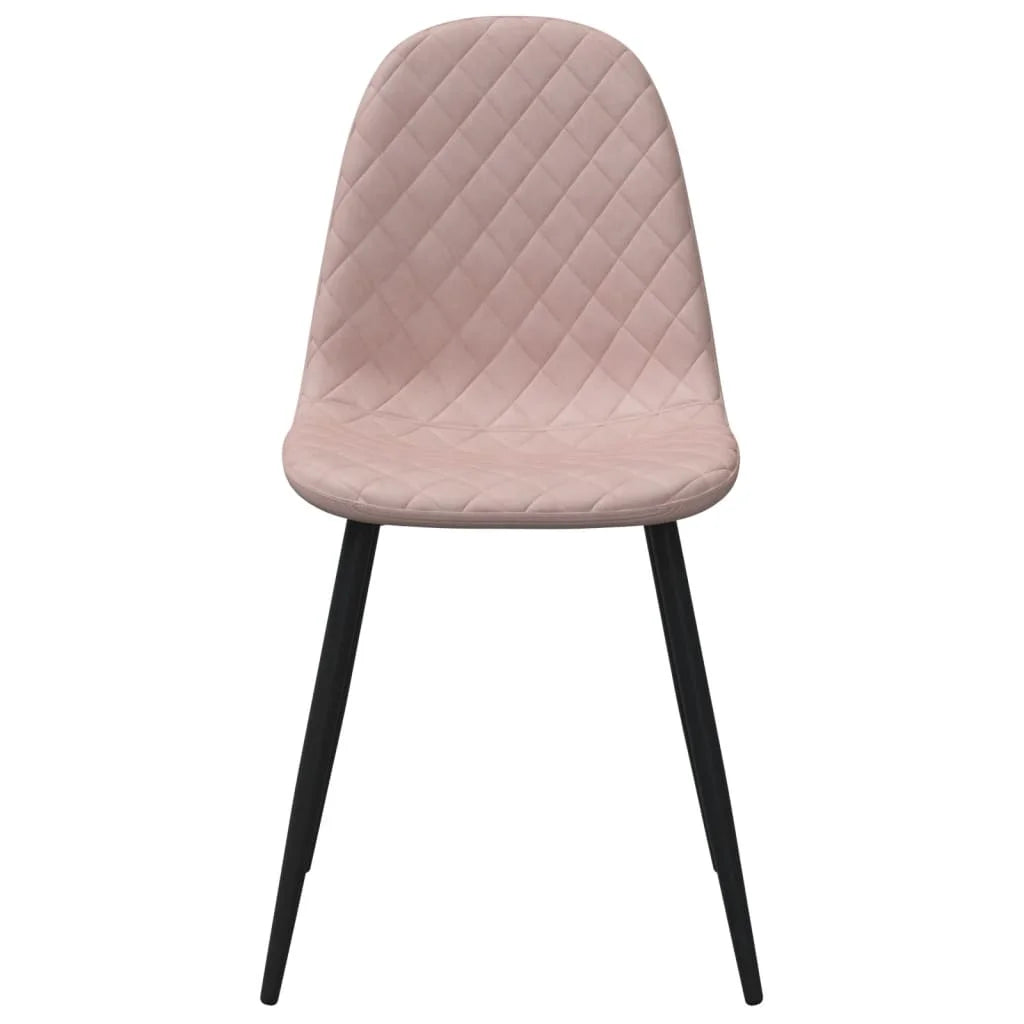 Sedie da Pranzo 2 pz Rosa in Velluto - Sedie per cucina