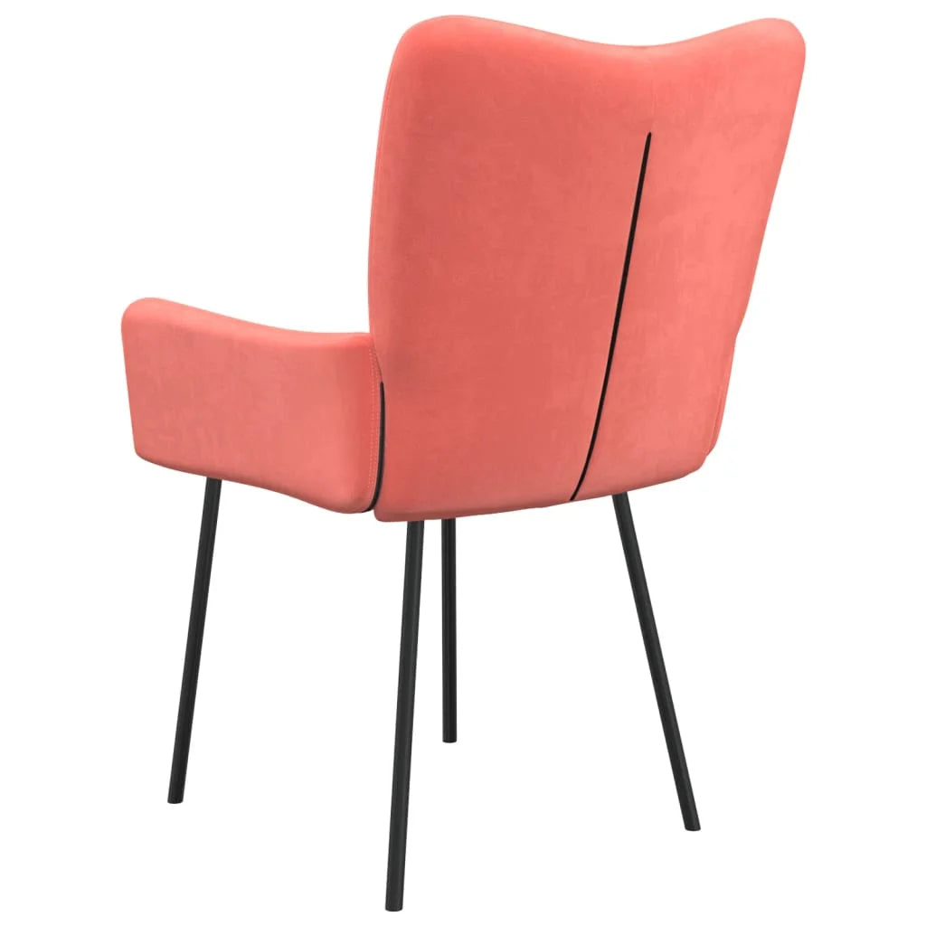 Sedie da Pranzo 2 pz Rosa in Velluto - Sedie per cucina