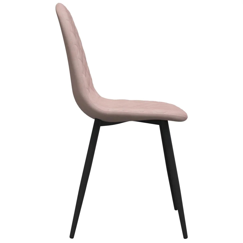Sedie da Pranzo 2 pz Rosa in Velluto - Sedie per cucina
