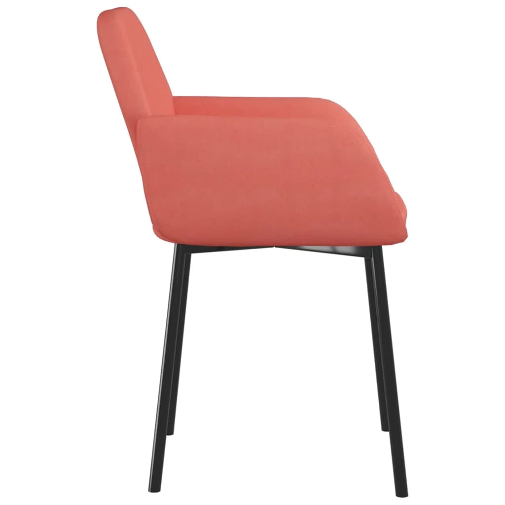 Sedie da Pranzo 2 pz Rosa in Velluto - Sedie per cucina