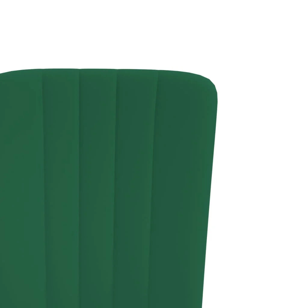 Sedie da Pranzo 2 pz Verde Scuro in Velluto - Sedie