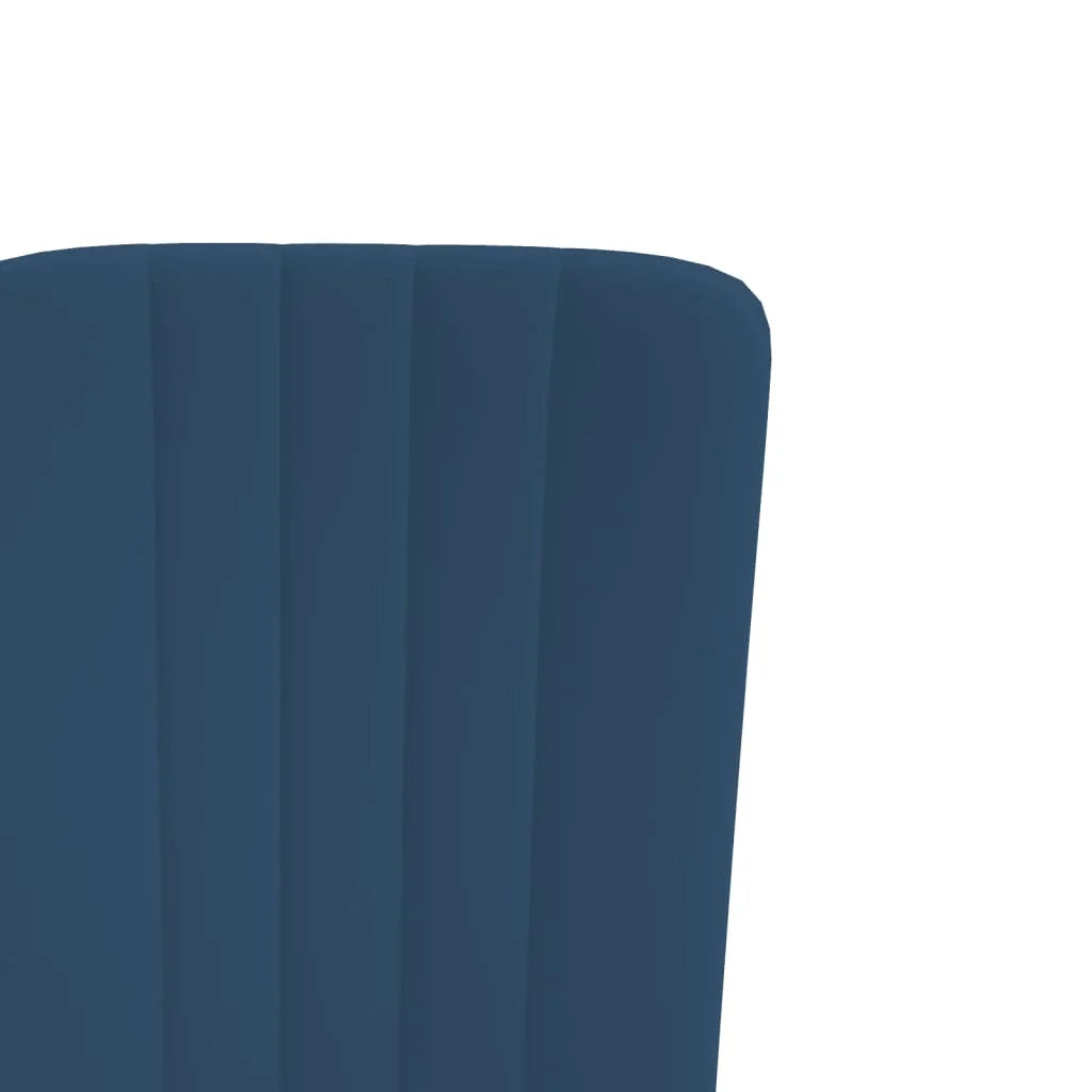 Sedie da Pranzo 4 pz Blu in Velluto - Sedie per cucina