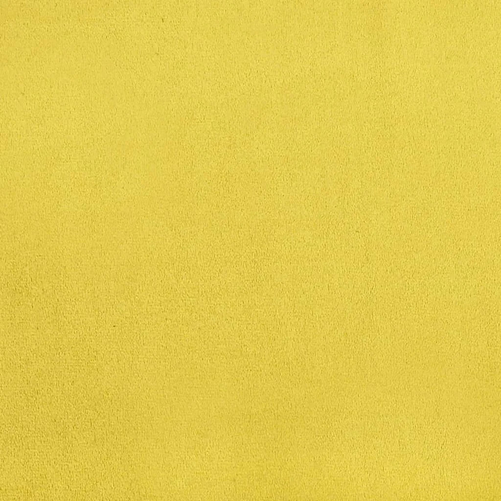 Sedie da Pranzo 4 pz Giallo Senape in Velluto - Sedie