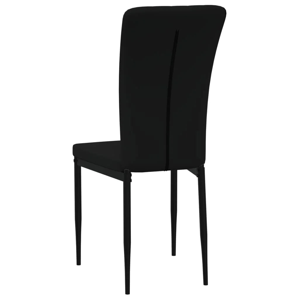 Sedie da Pranzo 4 pz Nere in Velluto - Sedie per cucina