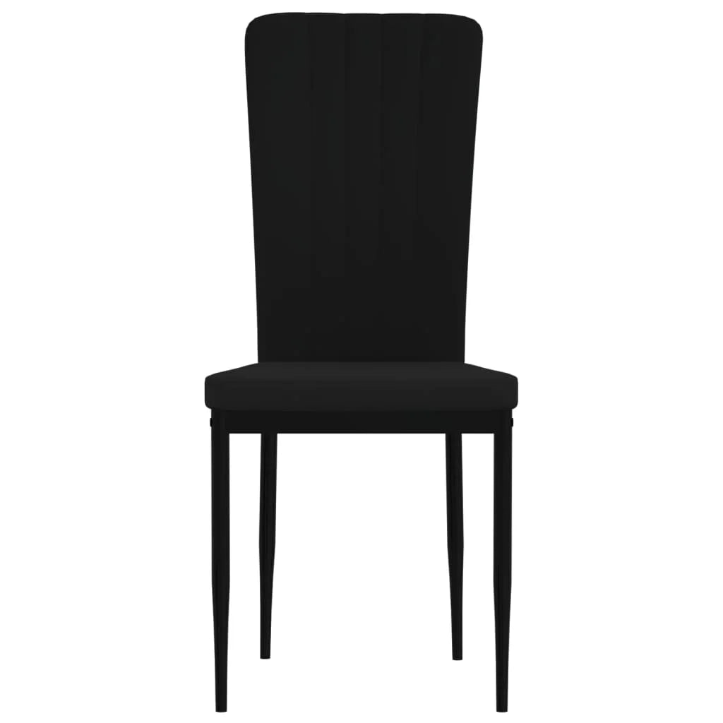 Sedie da Pranzo 4 pz Nere in Velluto - Sedie per cucina