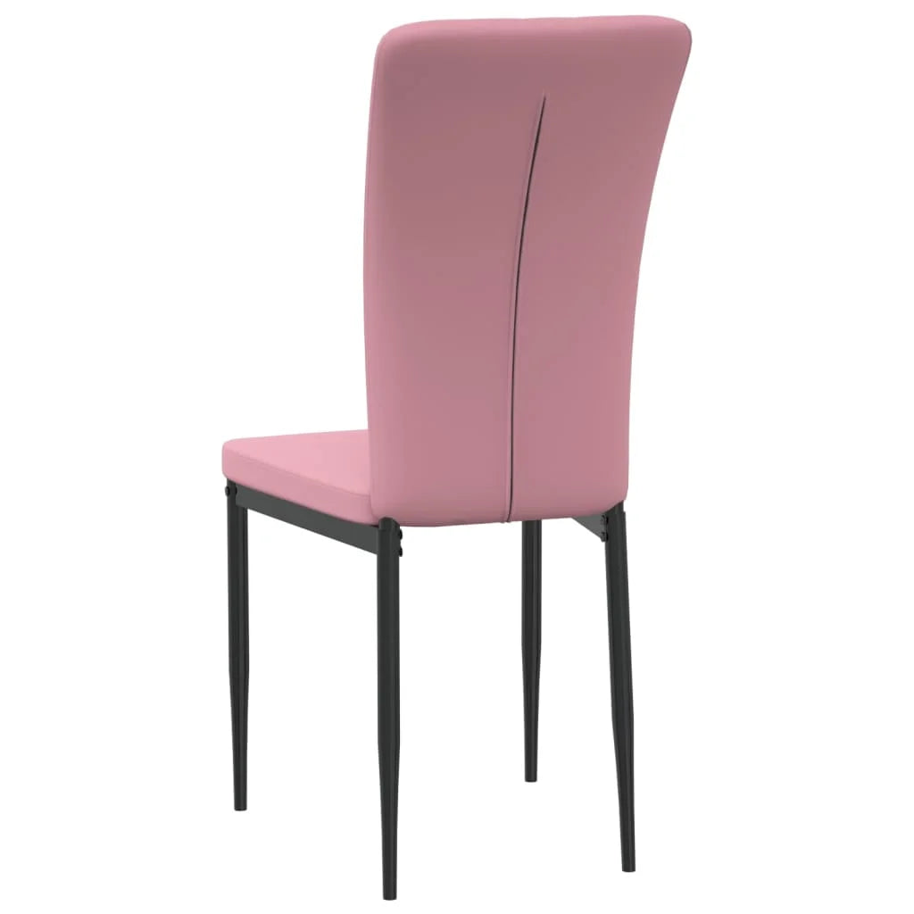 Sedie da Pranzo 4 pz Rosa in Velluto - Sedie per cucina