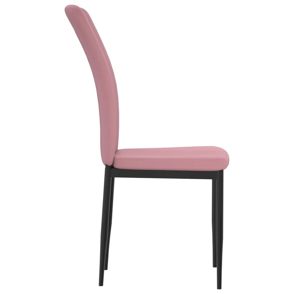 Sedie da Pranzo 4 pz Rosa in Velluto - Sedie per cucina