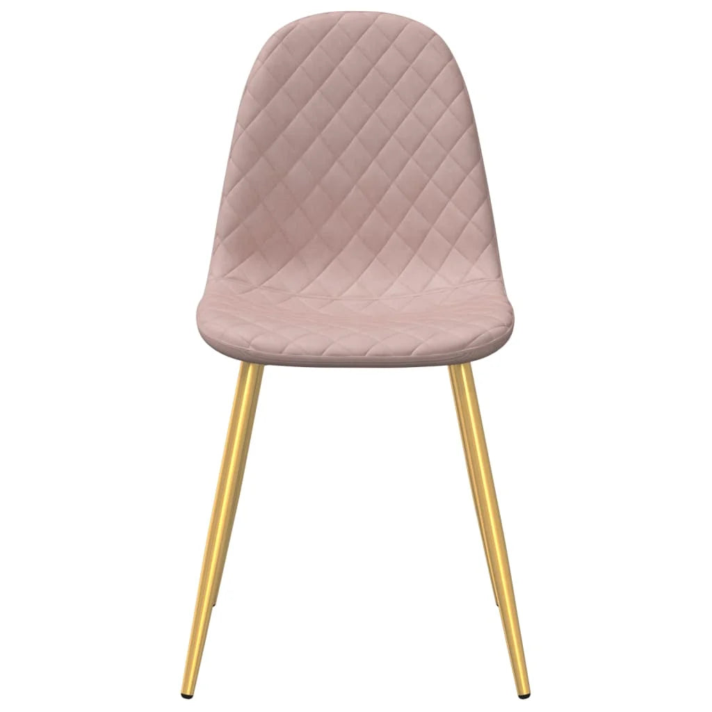 Sedie da Pranzo 4 pz Rosa in Velluto - Sedie per cucina