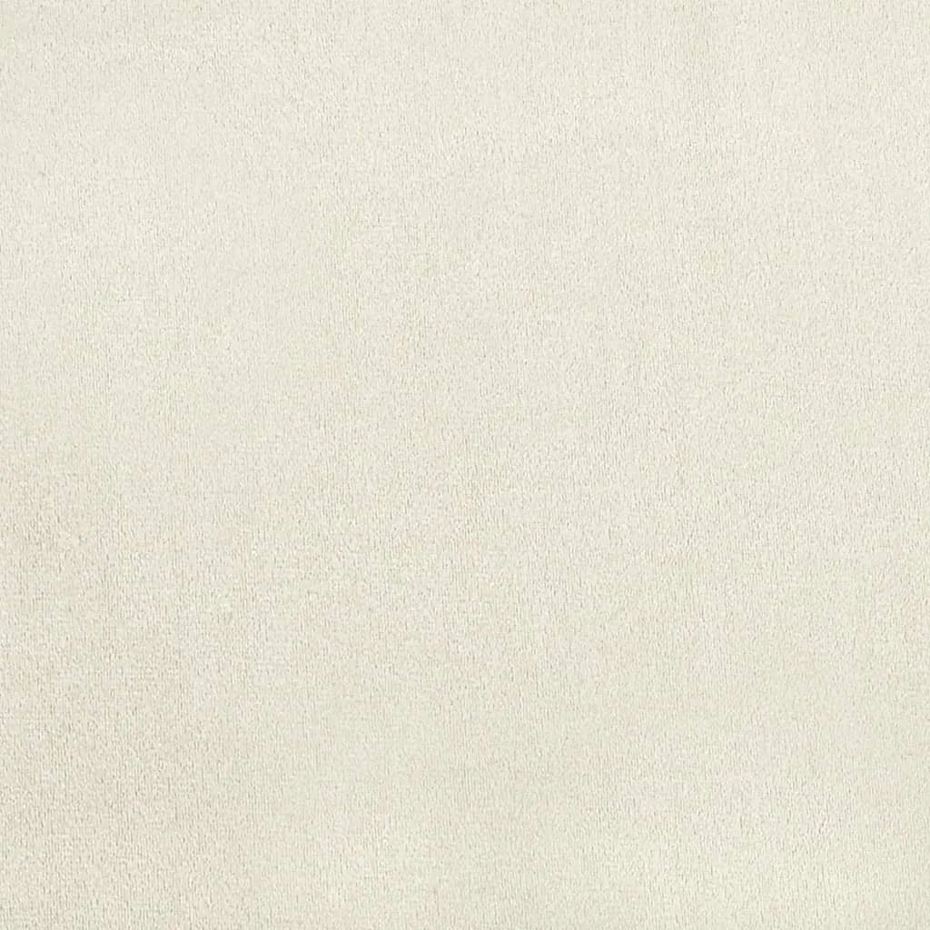 Sedie da Pranzo 6 pz Bianco Crema in Velluto - Sedie