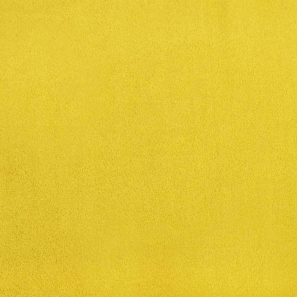 Sedie da Pranzo 6 pz Giallo Senape in Velluto - Sedie