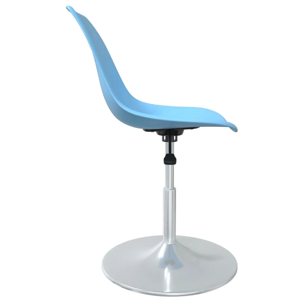 Sedie da Pranzo Girevoli 4 pz Blu in PP - Sedie per cucina