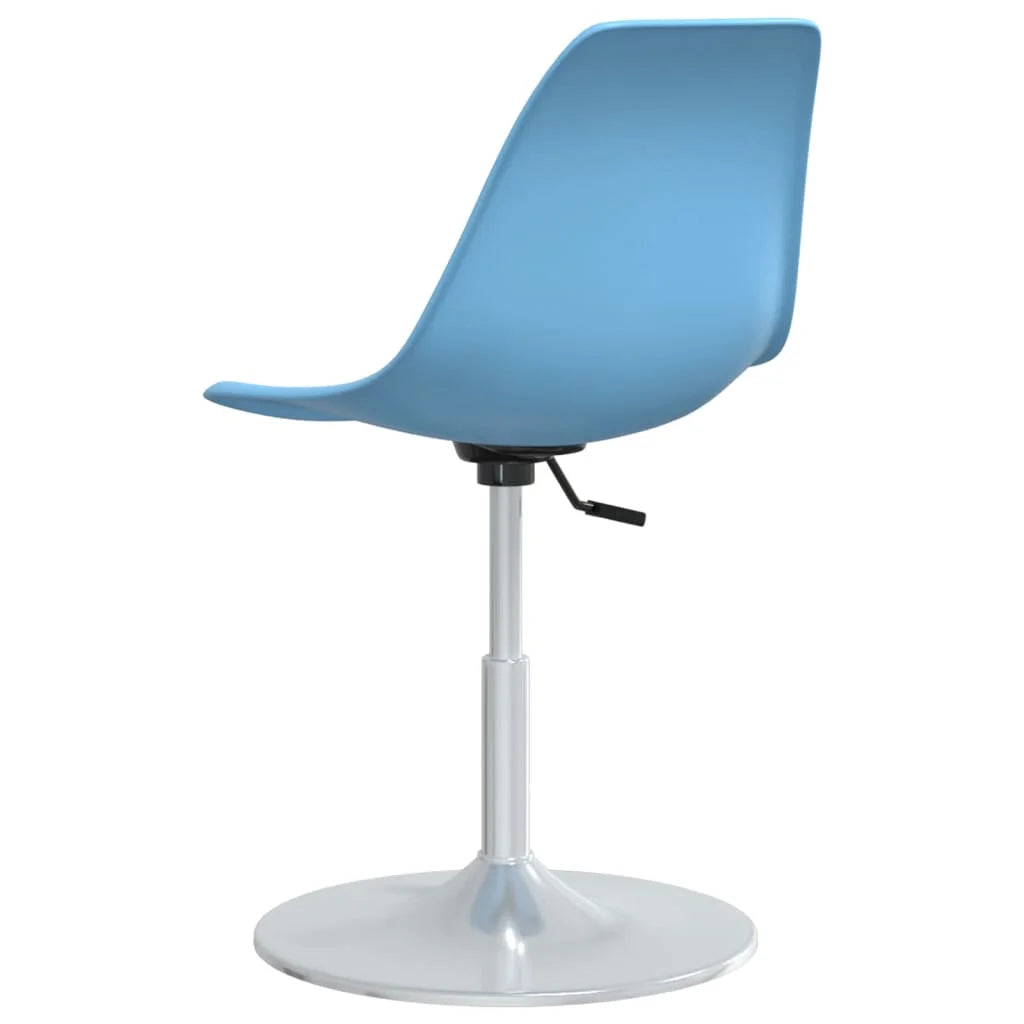 Sedie da Pranzo Girevoli 4 pz Blu in PP - Sedie per cucina