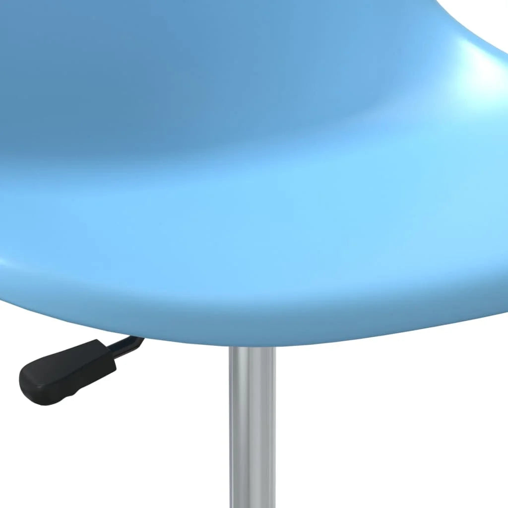 Sedie da Pranzo Girevoli 4 pz Blu in PP - Sedie per cucina