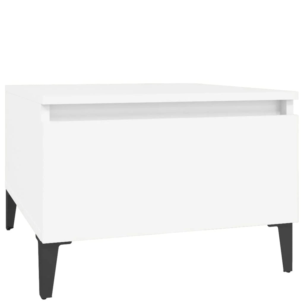 Tavolino Bianco 50x46x35 cm in Legno Multistrato - Tavolini