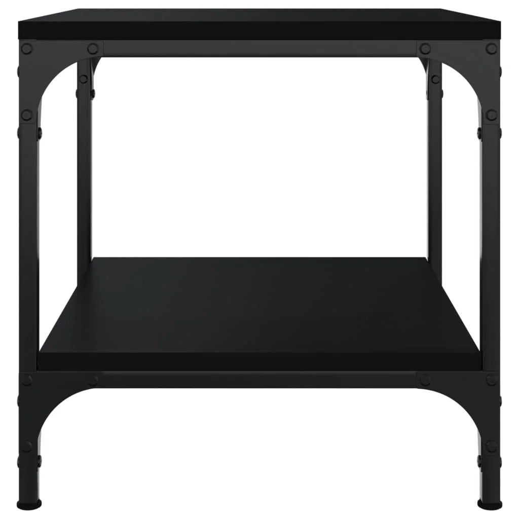 Tavolino Nero 40x40x40 cm in Legno Multistrato - Tavolini